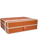 Semikolon Letter/A4 Size Document Storage Box, Orange (31916)