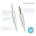 Sentey® Headphone Curve (White) with 3.5 Mm Audio Cable with In-line Microphone and Controls Music or Talk with Any Smartphone or Device Ls-4123