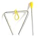 Freedi Musical Instruments Triangle 4''Angle Iron Preschool Music Triangle