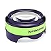 Magnifying Glass with Light for Reading Books Handheld Dome Magnifier 5X LED Large Viewer, Easy to Grip, Ideal for Reading Small Print, Coins, Maps, Macular Degeneration, & Hobby - Green by Jumbomag