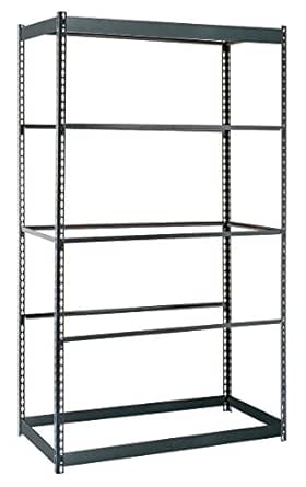 Stainless steel open shelving