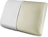Traditional Mold Memory Foam Pillow (Queen) - Removable Zippered Cover - Cervical Support Bed Pillow Hypoallergenic and Dust Mite Resistant - by Utopia Bedding