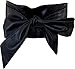Nanxson Womens Bowknot Leather Wide Waist Band Self Tie Obi Cinch Belt PDW0009 black
