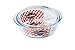 International Cookware Arcuisine Borosilicate Glass Round Casserole w/Lid 17.8 Centimeters / 1 Liter