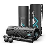 Muscle Massage Set: Foam Roller 13 inch, Massage Stick, Double Massage Ball, Zipper Carry Bag - ONLINE INSTRUCTIONAL TRAINING CENTER - Trigger Point Therapy For Recovery Muscle (Deep Tissue) Safenorth