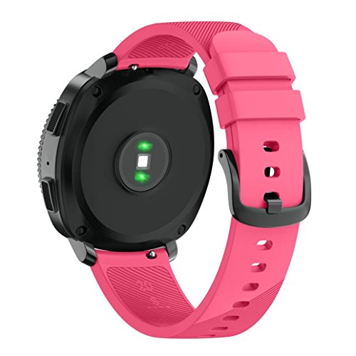 for Samsung Gear Sport,Outsta Sport Soft Silicone Replacement Wristband Wrist Strap (Hot Pink)