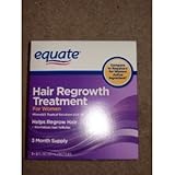 Equate - Hair Regrowth Treatment for Women with Minoxidil 2%, 3 Month Supply( 3 - 2oz bottles )