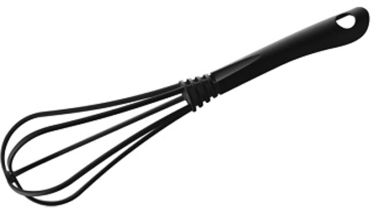 Fackelmann Nero Rods, Nylon,Black, Whisk 30cm, Non-Stick, 1ud, Nylon