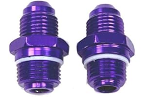 MASSIVE SPEED SYSTEM Massive Perfekonnection Power Steering Rack -6 AN Conversion Fittings Compatible with Fox Body SN95 Ford Mustang 74-83 - 93-94 - 98-99 - 04 2 piece kit 4 cyl v6 v8 4.0 4.6 5.4 5.0 2.3 3.7