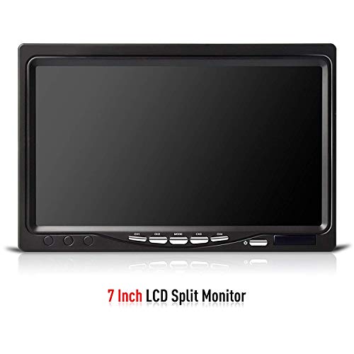 image for eRapta Backup Camera 2.0 with Split Screen Monitor for Bus/Truck/Trail