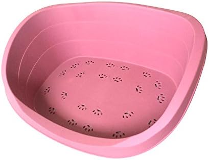 Plastic dog bed - Outdoor Easy Clean Plastic Sofa Bed For Cats And Dogs (24'', Red)