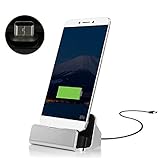 Type-C Charger Dock,Spevert USB Desk Charger,Charge and Sync Stand for OnePlus Two 2, LG G5, HTC 10, Google Nexus 5X/6P, Lumia 950XL (Silver)