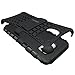 Galaxy S7 Edge Case, OEAGO Samsung Galaxy S7 Edge Cover Accessories - Tough Rugged Dual Layer Protective Case with Kickstand for Samsung Galaxy S7 Edge - Black