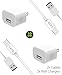 iPhone 8 Charger set, iPhone X/8/8 Plus/7 Plus/7/6S plus/6S/6 Charger 5W - 2.1 Amp Power adapter Apple MFi Certified Lightning to USB Cable Kit by Ixir – (2 Wall Charger + 2 Cable)…