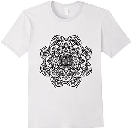 Mens Color Your World (DIY) Mandala Tee Medium White