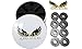SupaFly Alpha Aggressive Skateboard LongBoard Roller Skate Bearings ­ Set of 8 - with Bonus Metal Carrying Case