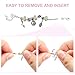 WinWonder Charm Bracelet Making Kit, 55pcs DIY Bracelet Making Kit with 3 Silver Plated Snake Chains Charm DIY Jewelry Making Kit with 1 Box for Girls