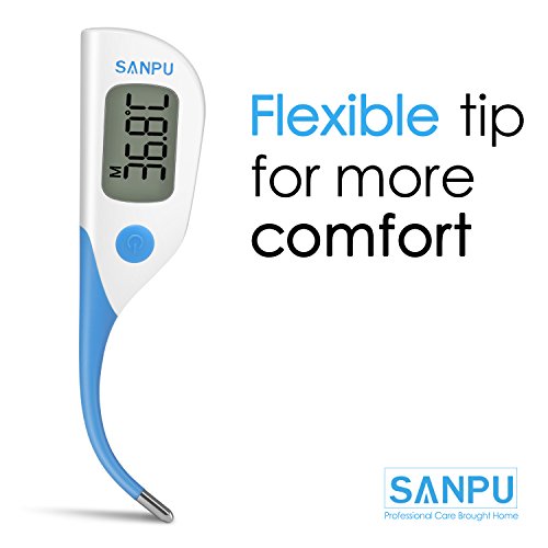 SANPU Medical Digital Rectal Thermometer with Fever Indicatio,Fast