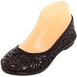 Sandal King Women's Jelly Crochet Ballet Flats