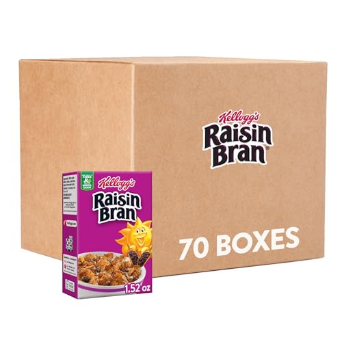KELLOGG’S RAISIN BRAN, BREAKFAST CEREAL, ORIGINAL, 1.52OZ