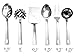 Darware Complete Serving Set (6-Piece, Silver); w/Pasta Server, Fork, Slotted Spoon, Ladle, & Cake/Casserole Server