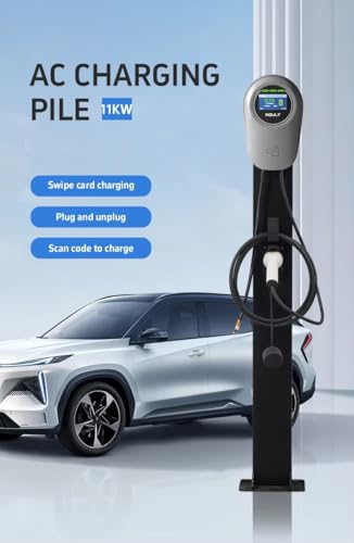 Wallbox EV Charger | Type 2, 11kW, 3-Phase, 16A | IP65 Rated | Smart WiFi Control | RFID Access | 5m Cable | For GCC EVs Like like: Tesla, Mercedes, BYD, Audi & More