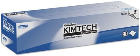 LagasseKCC34721 Kimwipes 2-Ply Style Disposable Wiper, 15" L x 17" W (Pack of 90 Wipers/Box)