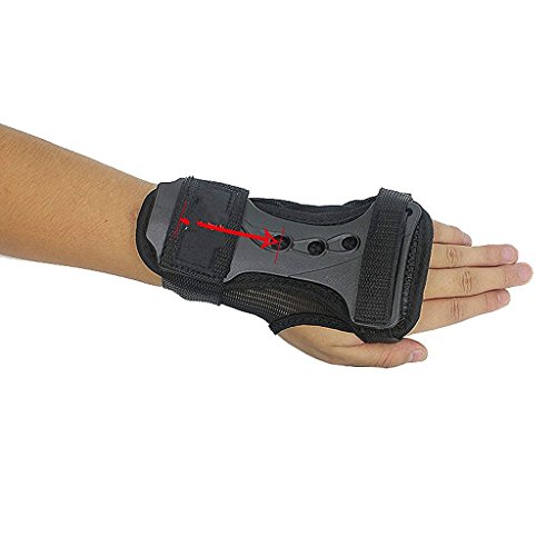 sea-junop Ski Snowboard Roller Skating Protector Gear Wrist Support Brace Guard （Black XL） - Thumbnail 3