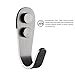Set of 10, OUTOWIN 304 Stainless Steel 3 MM Extra Thick Hook Bathroom Toilet Single Robe Towel Coat Hook Rustproof Kitchen Utensil Utility Hanger Heavy Duty Wall Mounted