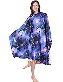 WM BEAUTY Starry Sky Professional Design Hair Salon Cape Sea Blue