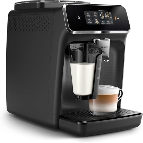 Philips 2300 Series Kaffeevollautomat - 4 Getränke, Modernes Farb-Touchscreen-Display, LatteGo-Milchsystem, SilentBrew, 100% Keramikmahlwerk, AquaClean Filter. Mattschwarz (EP2330/10) thumbnail 2