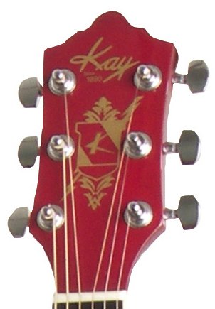 Kay Steel String Full Size Dreadnought 6 Red Cabernet Finish, Right Handed, (K537RC) - Thumbnail 2