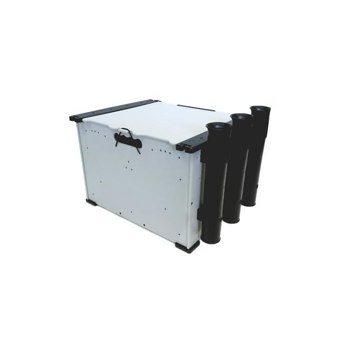 Buy YakAttack BlackPak Kayak Angler Crate System Includes Lid, 3 Rod