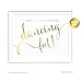 Andaz Press Wedding Party Signs, Metallic Gold Ink Print, 8.5-inch x 11-inch, Here's a Treat for Your Dancing Feet! Flip Flop Sandals High Heels Shoes Dance Floor Recption Sign, 1-Pack, Unframed