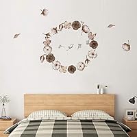 ufengke Cotton Flowers Wall Stickers Noel Words Wall Art Decor for Bedroom Living Room Home Decoration