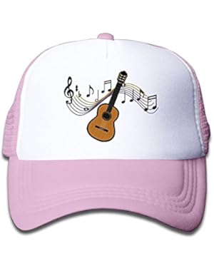 Guitar Music Youth Toddler Mesh Hats Boys and Girls Baseball Trucker Caps