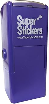 SuperStickers Pre Inked Star Stamp for Teachers Purple 28mm view 3