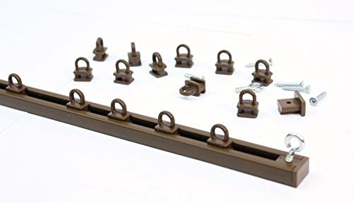 Caravan Brown Top Ceiling Fix Slim Curtain Track 2 0m 6ft 6in