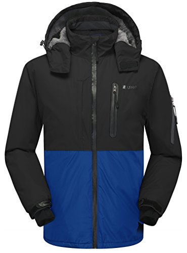 Ubon men s waterproof windproof fleece ski jacket breat…