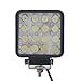 TMH 48w Square Shape 60 Degree LED Work Light Flood Lamp Driving Light, Jeep, Off-road, 4wd, 4x4, Utv, Sand Rail, Atv, Suv, Motorbike, Motorcycle, Bike, Dirt Bike, Bus, Trailer, Truck, Train, Mining Truck, Excavator, Bulldozer, Crane, Road Roller, Fork Lift, Fire Engine, Police & Rescue Vehicle, Military Vehicle, Camping, Courtyard Lamp, Fishing, Boat, Yacht, Road Lamp, Tractor, Golf, Street Light, Fog Lamp, Day Light, Marine Deck