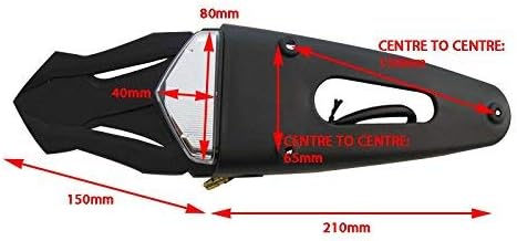 Motorbike LED Tail Light Run Brake Stop with Integrated Built In Indicators Turn Signals Blinkers Flashers for Enduro Supermoto Off Road Dirt Bike Style - Image 3