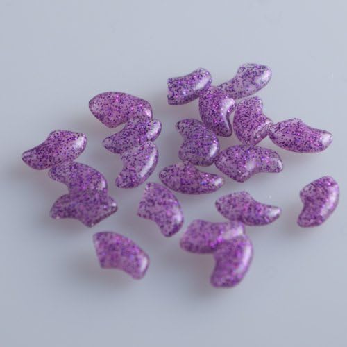 GRPET 40pcs Soft Nail Caps for Cat Pet Claws Paws Control Free Super 4 Sizes 6 Colors (Purple, S)