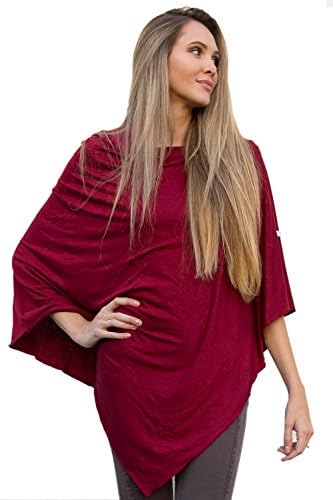 Nursing Poncho - Cranberry Multi Use Nursing Poncho - Car Seat Cover and Nursing Cover