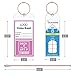 Cruise Tags 12 Pack Both Sizes (Wide and Narrow) Luggage Etag Holders Zip Seal Steel Loops