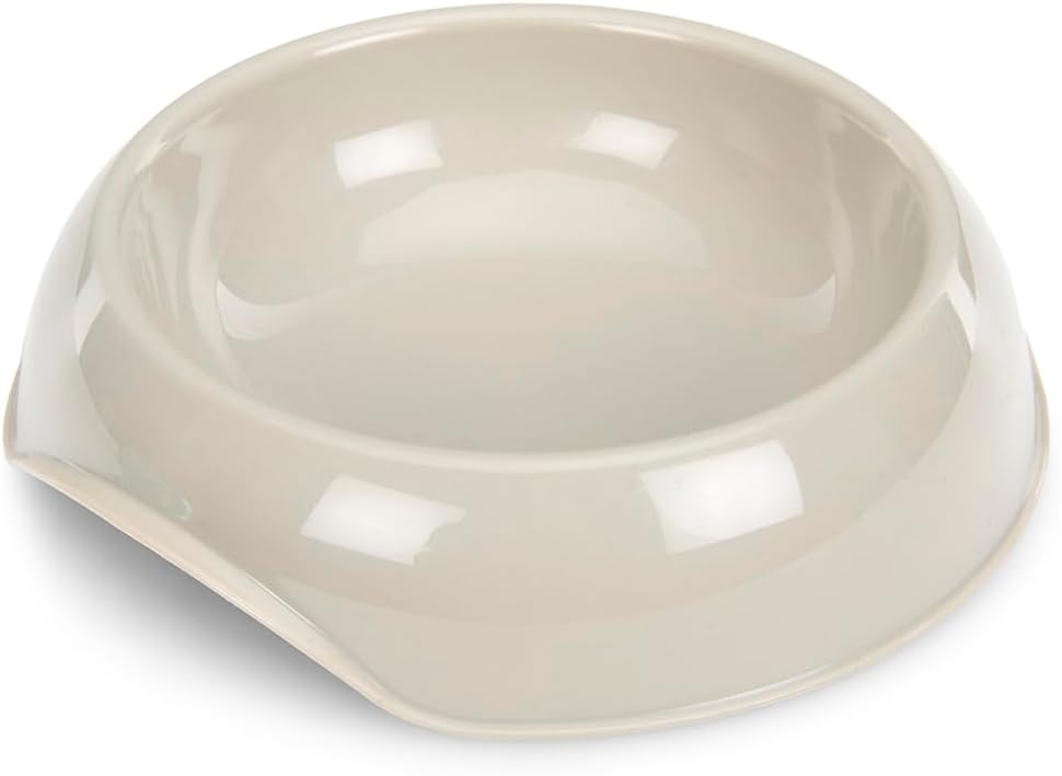Petface Cat Feeding Bowl Grey 200 ml Capacity L14.7 x W14.7 x H3.4 cm