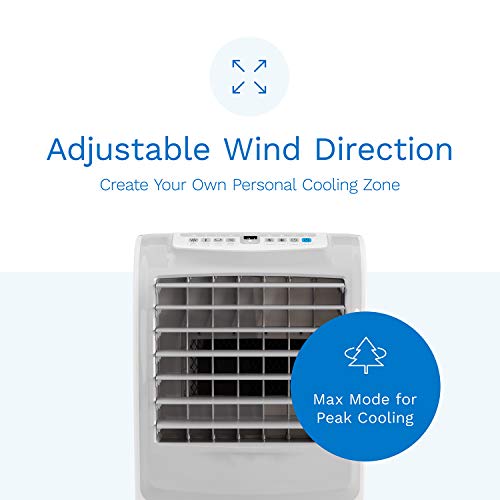 hOmeLabs Evaporative Cooler Cooling Fan with 3 Wind Modes, 3 Speeds