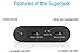 UNU Superpak10000mAH 3.1A Portable Charger - Matte Black [Apple Certified] External Battery Pack with 2-in-1 Lightning Cable 8Pin and MicroUSB Cable