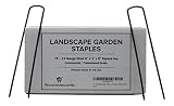 Pinnacle Mercantile 75 Garden Landscape Staples Stakes Pins Secure Weed Barrier Fabric Ground Cover Sod Fence Hoses Strong Durable 6 Inch Steel USA