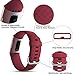 Wepro Band Compatible with Fitbit Charge 4 Bands for Women Men, Compatible with Fitbit Charge 3 Bands,Soft Waterproof Sport Replacement Strap, 3-Packs, Black, Wine Red, Slate Gray, Large