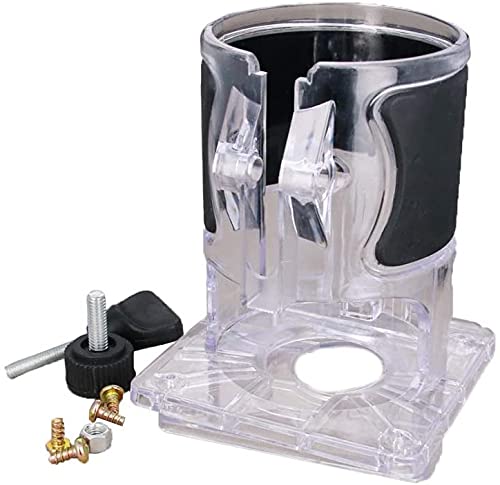 Photo 1 of Woodworking Trimmer Router Transparent Plastic Base Power Tool Protective Shield Accessory Base (Model 2 (Enhanced))